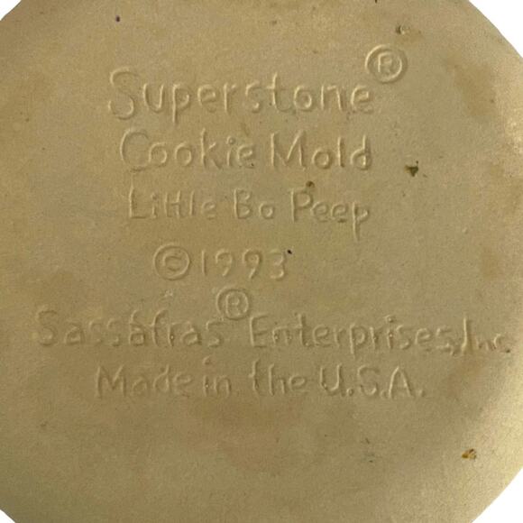 Vintage Superstone Little Bo Peep Cookie Mold Nursery Rhyme Sassafras 1993 USA - Picture 3 of 13